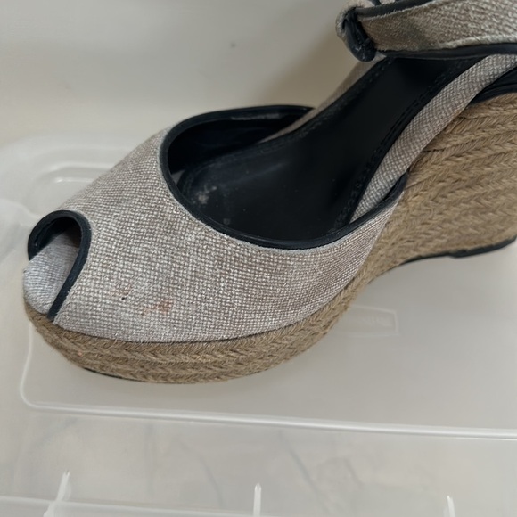 Theory peep toe espadrilles. 5” size 39 - Picture 10 of 12